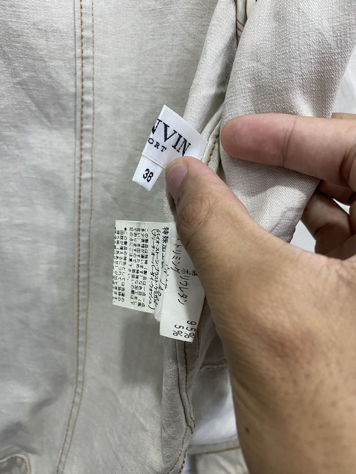 If Six Was Nine 🔥LANVIN SPORT DENIM CREAM CROPPED HIGH NECK JACKET Size S / US 4 / IT 40 - 19 Thumbnail