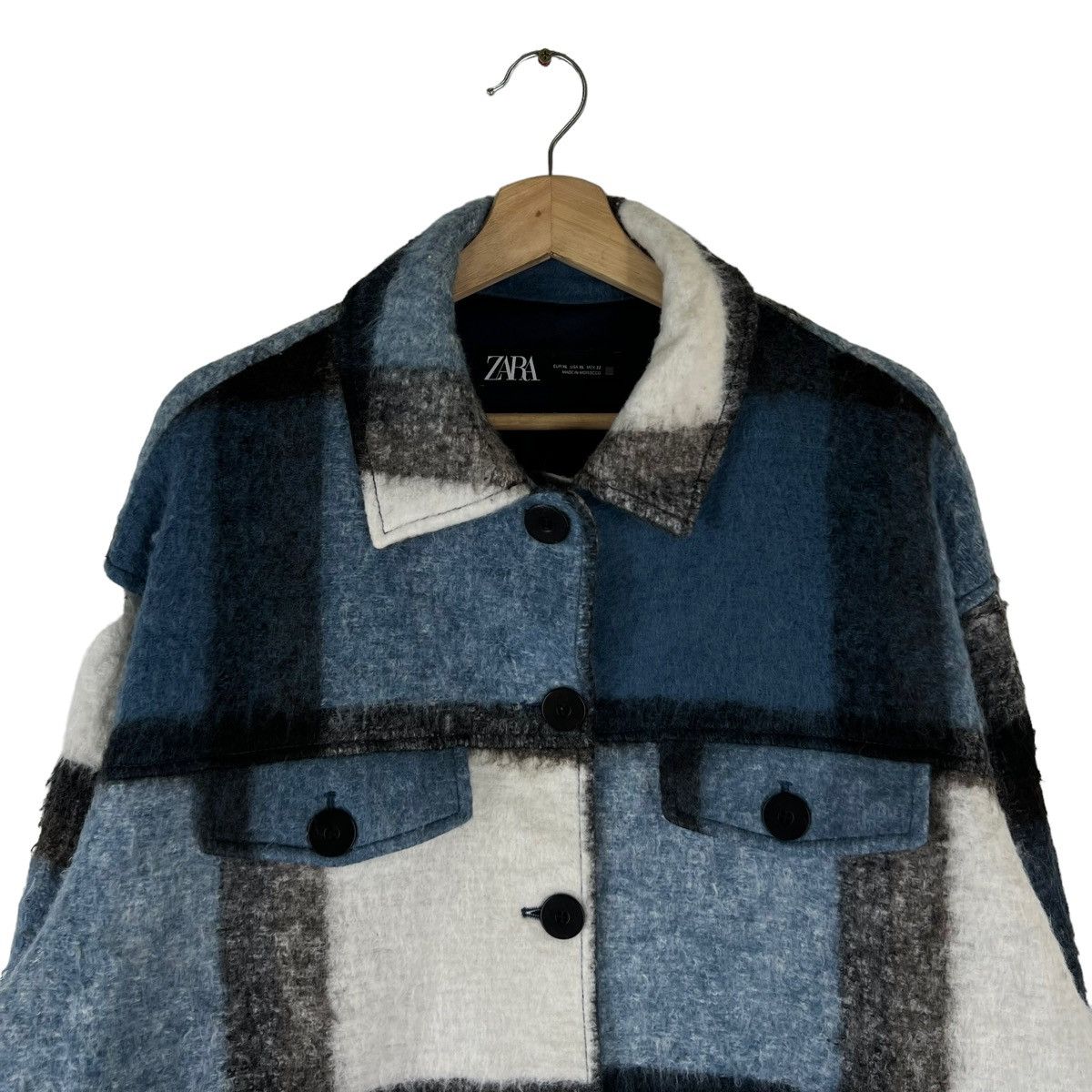Flannel × Japanese Brand × Vintage VINTAGE FLANNEL WOOL JACKET TARTAN DESIGN ZARA ITALIAN Size US XL / EU 56 / 4 - 3 Thumbnail