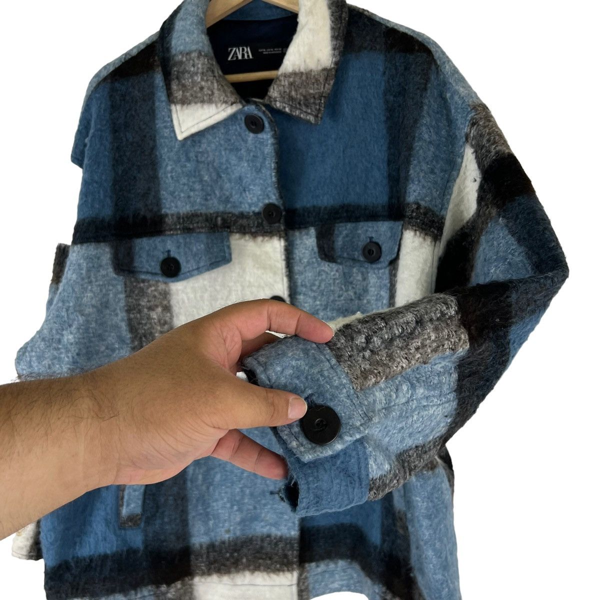 Flannel × Japanese Brand × Vintage VINTAGE FLANNEL WOOL JACKET TARTAN DESIGN ZARA ITALIAN Size US XL / EU 56 / 4 - 5 Thumbnail