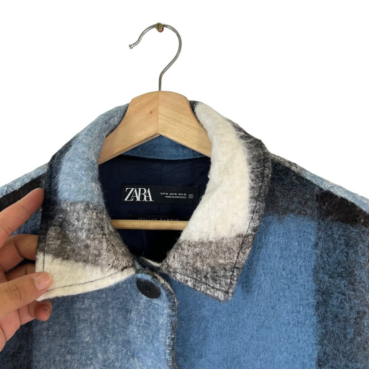 Flannel × Japanese Brand × Vintage VINTAGE FLANNEL WOOL JACKET TARTAN DESIGN ZARA ITALIAN Size US XL / EU 56 / 4 - 6 Thumbnail