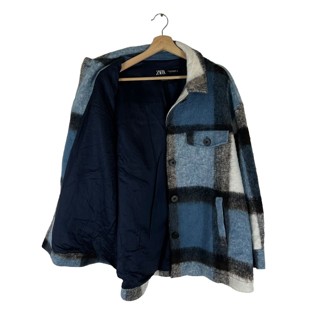 Flannel × Japanese Brand × Vintage VINTAGE FLANNEL WOOL JACKET TARTAN DESIGN ZARA ITALIAN Size US XL / EU 56 / 4 - 8 Thumbnail
