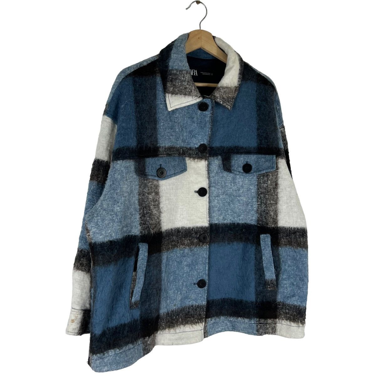 Flannel × Japanese Brand × Vintage VINTAGE FLANNEL WOOL JACKET TARTAN DESIGN ZARA ITALIAN Size US XL / EU 56 / 4 - 2 Thumbnail