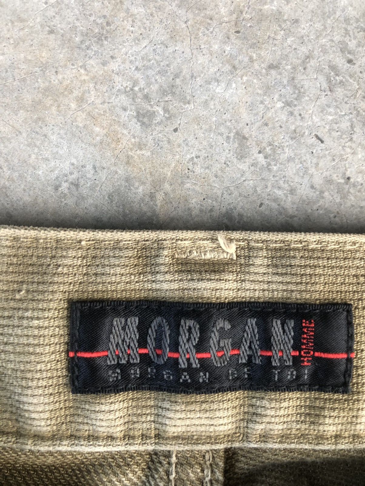 If Six Was Nine Vintage Morgan Homme Flared Jeans Distressed Denim in japan Size US 31 - 14 Thumbnail