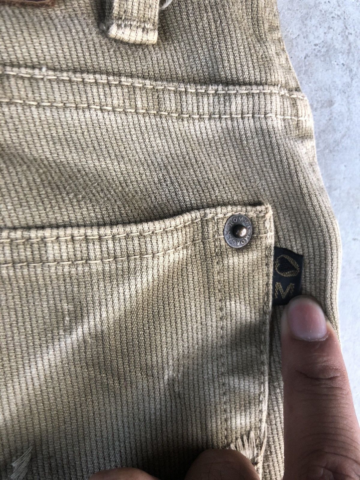 If Six Was Nine Vintage Morgan Homme Flared Jeans Distressed Denim in japan Size US 31 - 12 Thumbnail