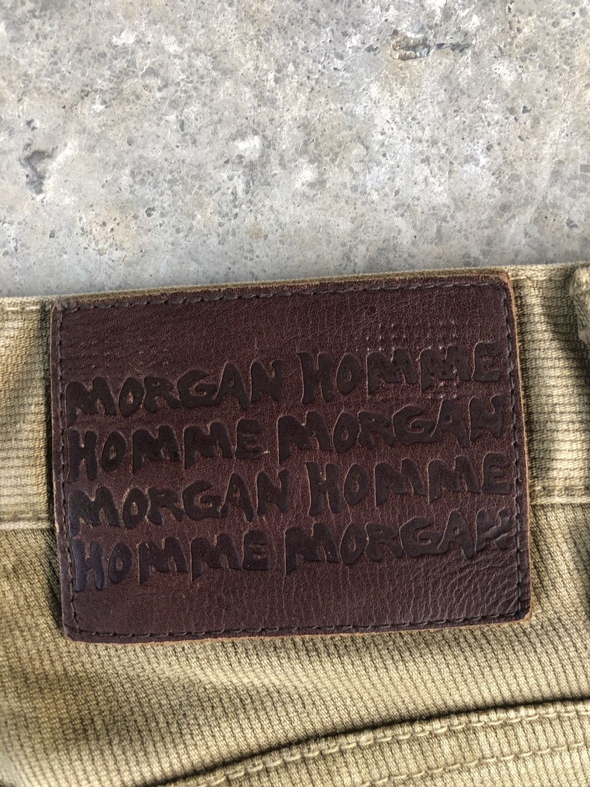 If Six Was Nine Vintage Morgan Homme Flared Jeans Distressed Denim in japan Size US 31 - 13 Thumbnail