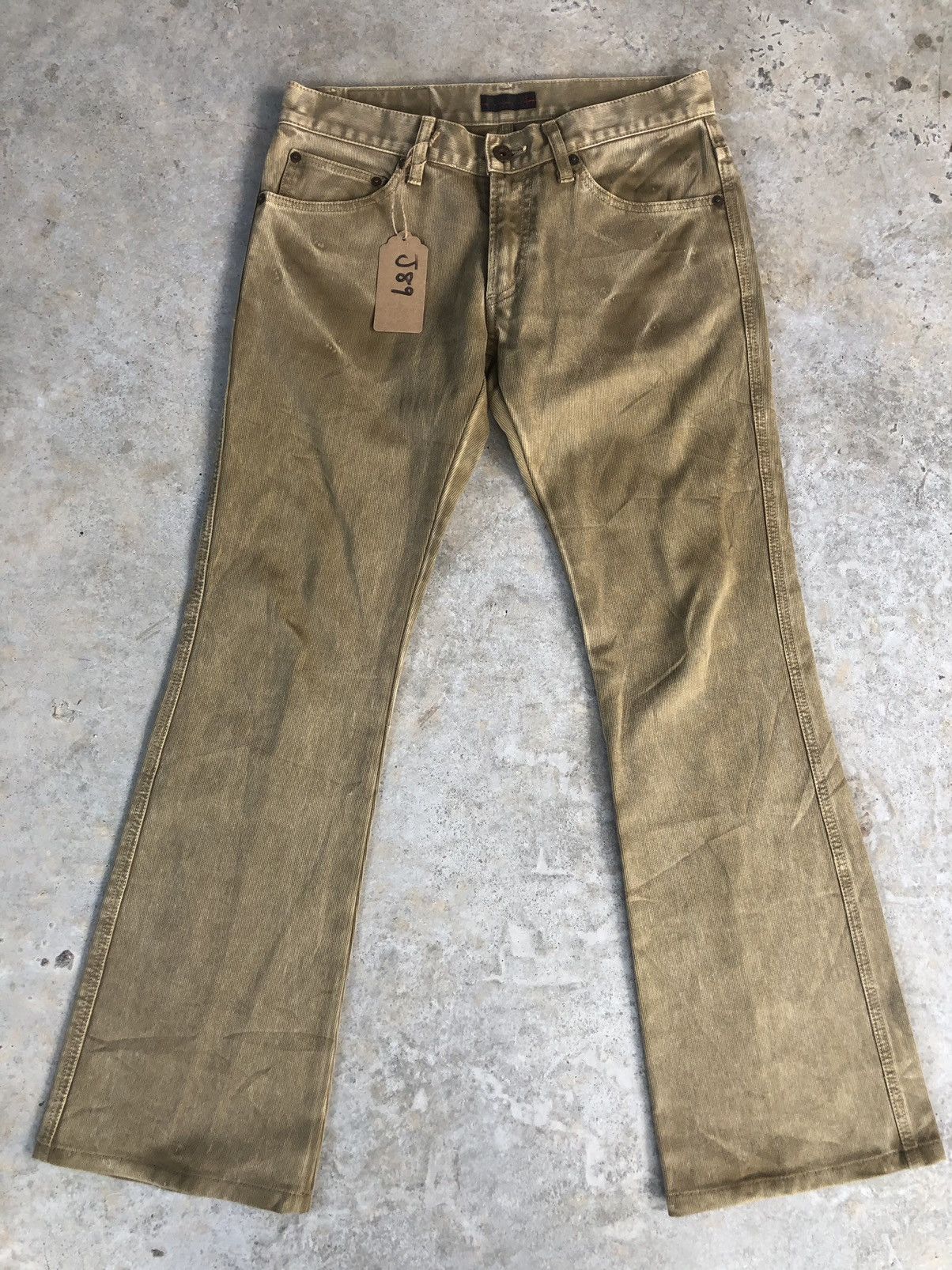 If Six Was Nine Vintage Morgan Homme Flared Jeans Distressed Denim in japan Size US 31 - 1 Thumbnail