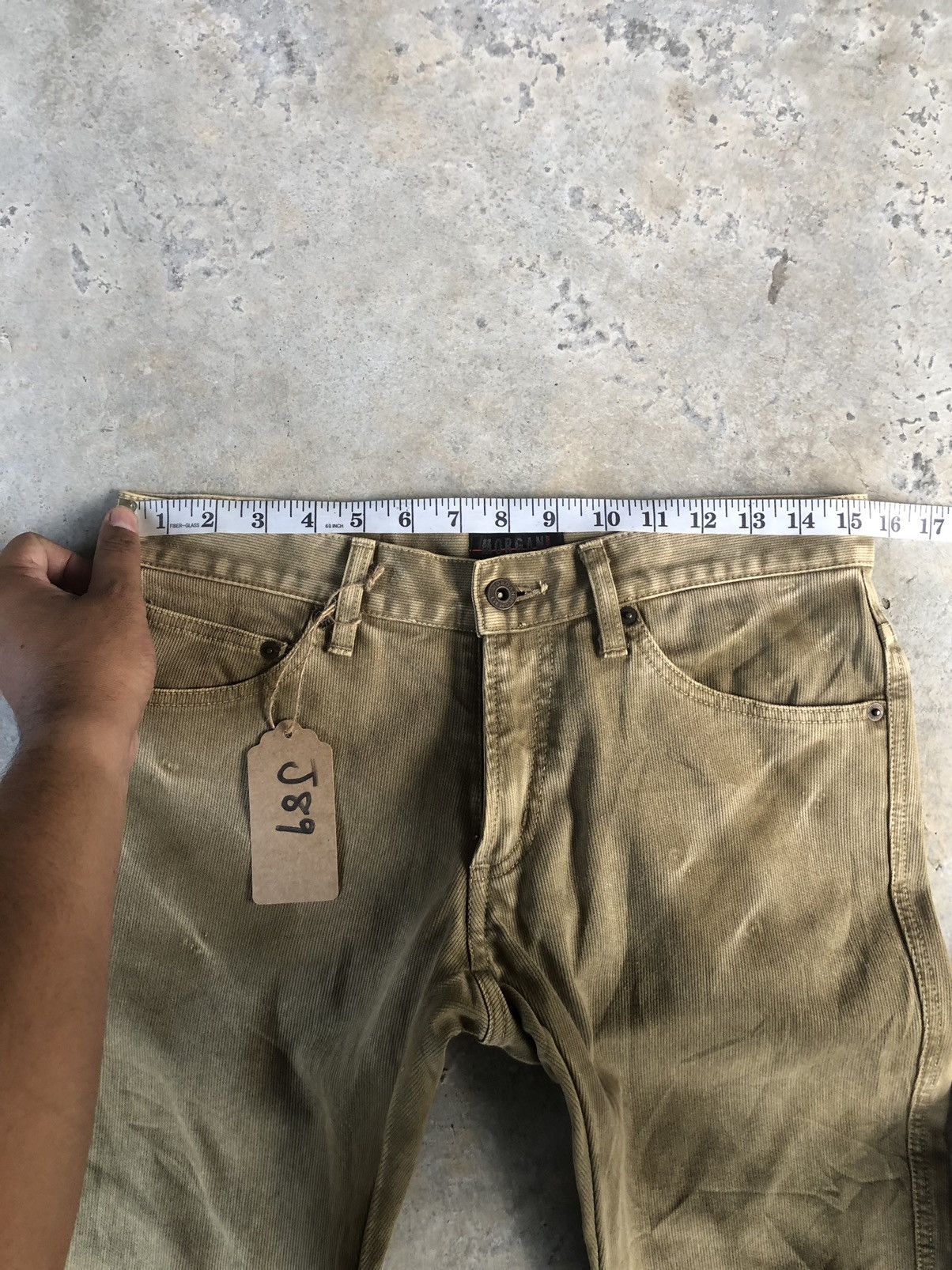 If Six Was Nine Vintage Morgan Homme Flared Jeans Distressed Denim in japan Size US 31 - 17 Thumbnail