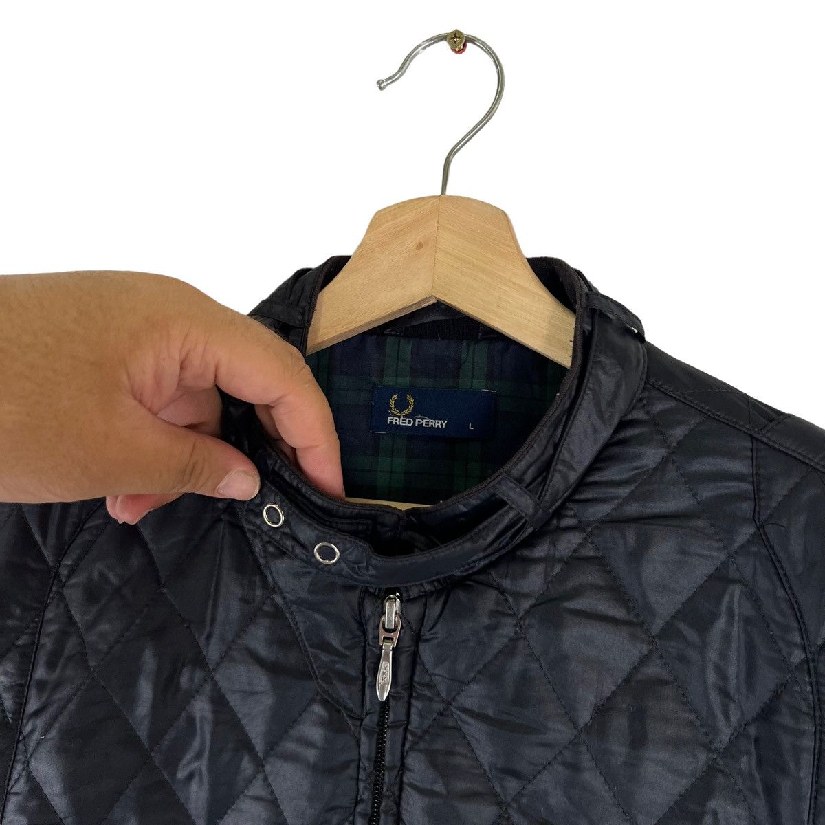 Japanese Brand × Vintage VINTAGE FRED PERRY LIGHT PUFFER DOWN JACKET Size US L / EU 52-54 / 3 - 7 Thumbnail