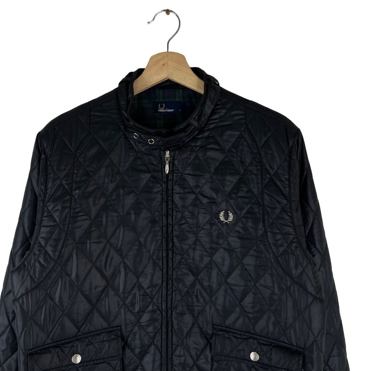Japanese Brand × Vintage VINTAGE FRED PERRY LIGHT PUFFER DOWN JACKET Size US L / EU 52-54 / 3 - 3 Thumbnail