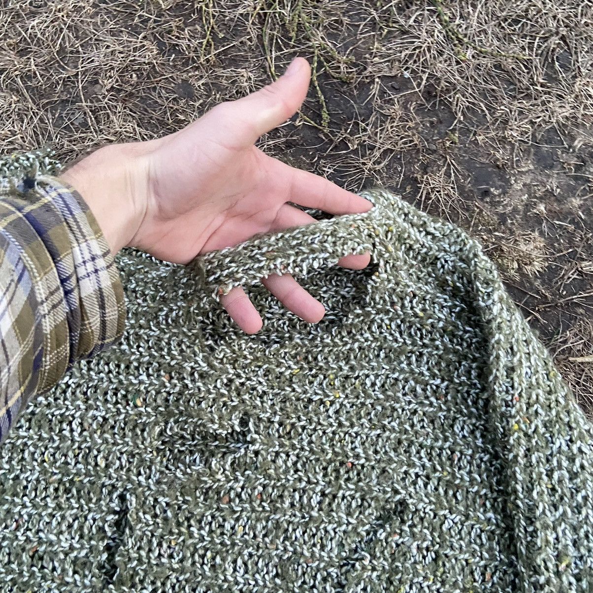 If Six Was Nine Vintage Y2K Mohair Teddy Grass Sweater Distressed BUYMYPIECE Size M / US 6-8 / IT 42-44 - 8 Thumbnail