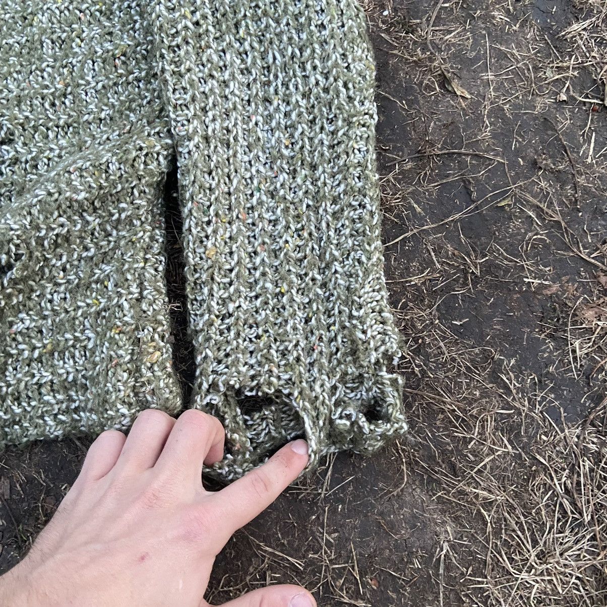 If Six Was Nine Vintage Y2K Mohair Teddy Grass Sweater Distressed BUYMYPIECE Size M / US 6-8 / IT 42-44 - 7 Thumbnail
