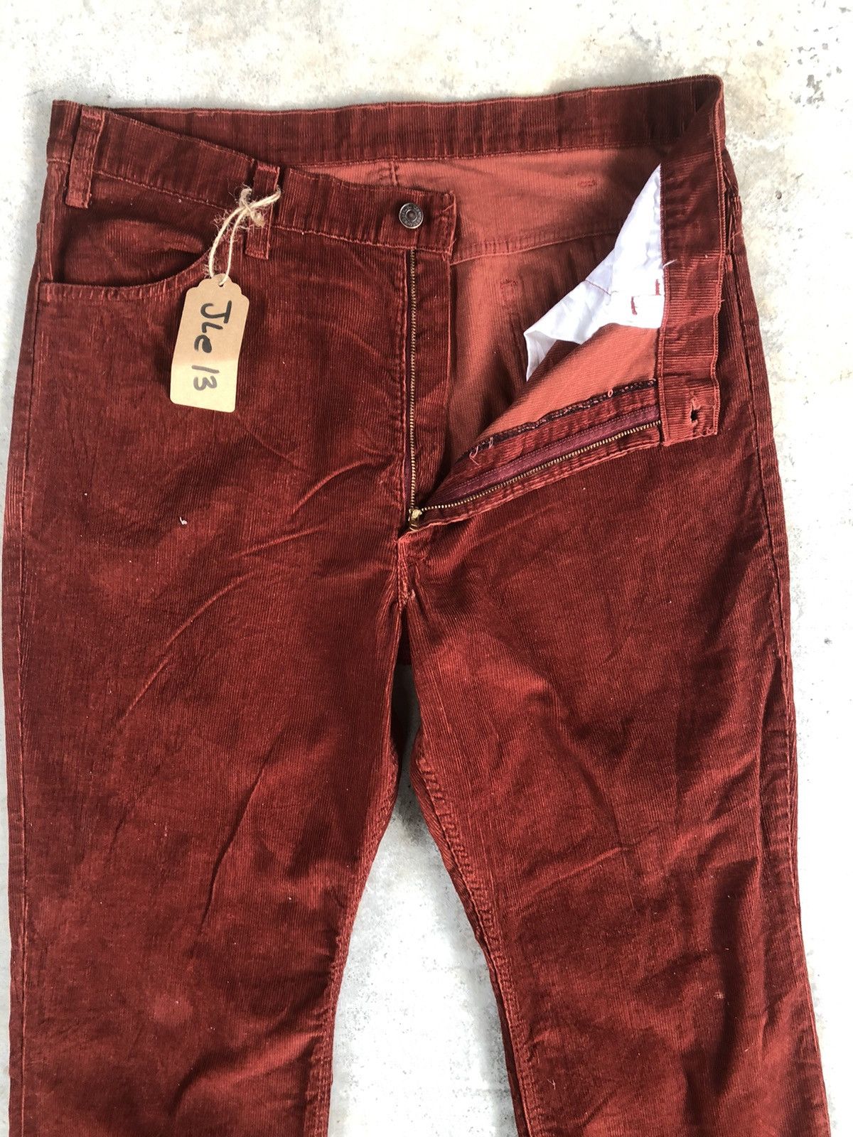 Levi's Vintage 70’s Levi’s Corduroy Pants Flared Jeans Size US 36 / EU 52 - 3 Thumbnail
