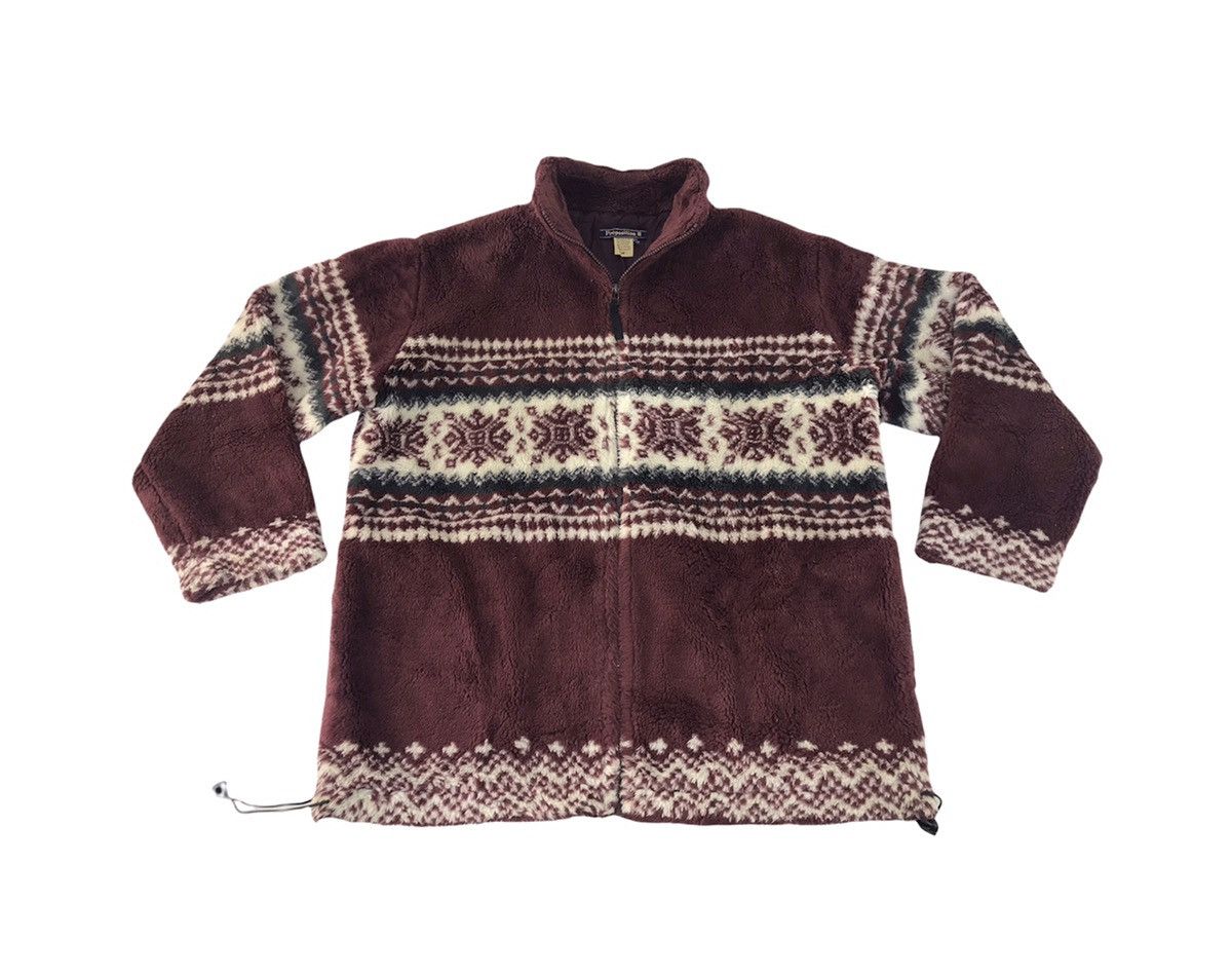 Japanese Brand × Vintage Proposition III Fluffy Jacket Zipper Native Design Size US XL / EU 56 / 4 - 1 Thumbnail