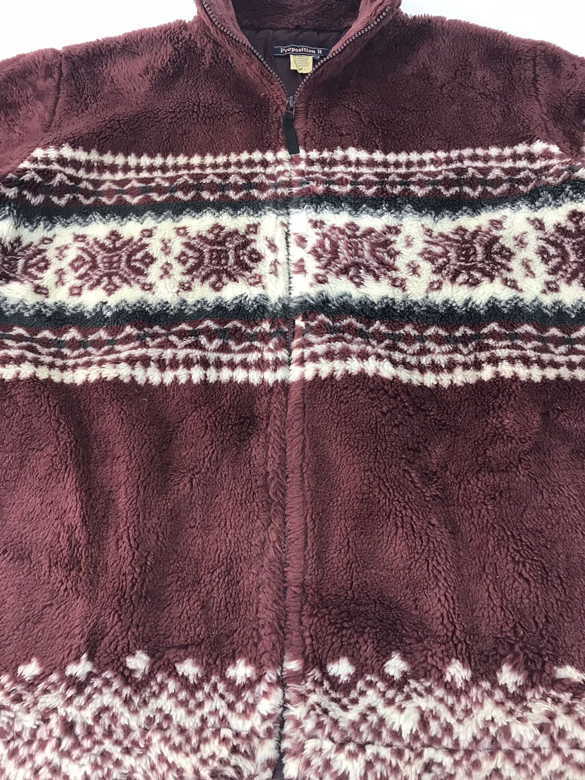 Japanese Brand × Vintage Proposition III Fluffy Jacket Zipper Native Design Size US XL / EU 56 / 4 - 3 Thumbnail