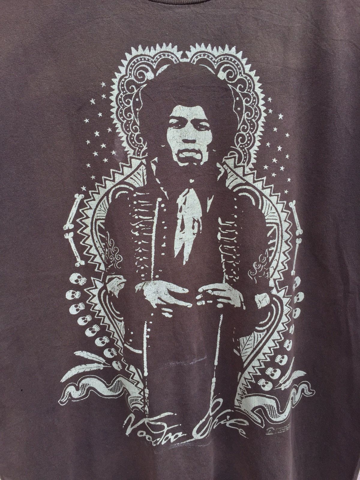 Band Tees Vintage Sunfaded Jimi Hendrix Voodoo Child Tee Size Large Size US L / EU 52-54 / 3 - 3 Thumbnail