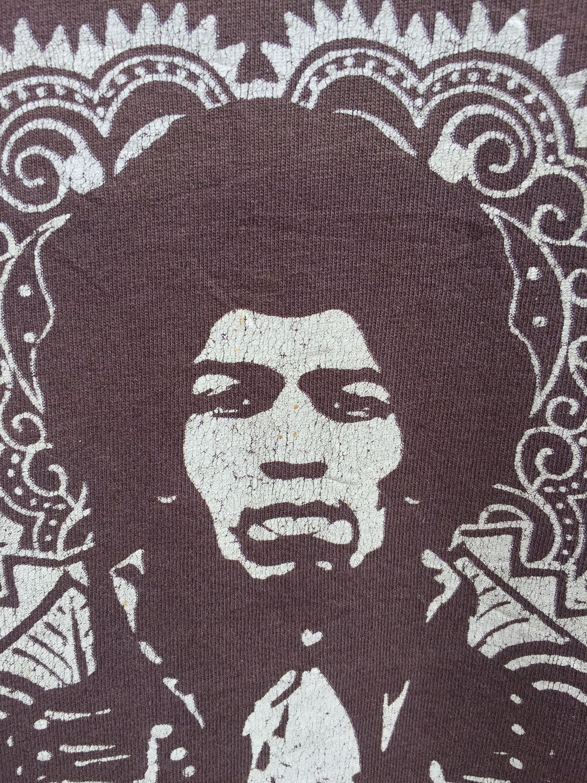 Band Tees Vintage Sunfaded Jimi Hendrix Voodoo Child Tee Size Large Size US L / EU 52-54 / 3 - 8 Thumbnail