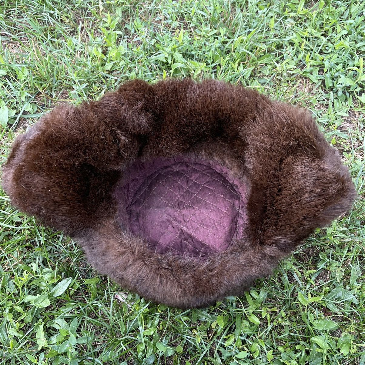 Vintage Vintage 90s Mohair Beanie Brown Streetwear Knit Hat Opium OS Size ONE SIZE - 5 Thumbnail