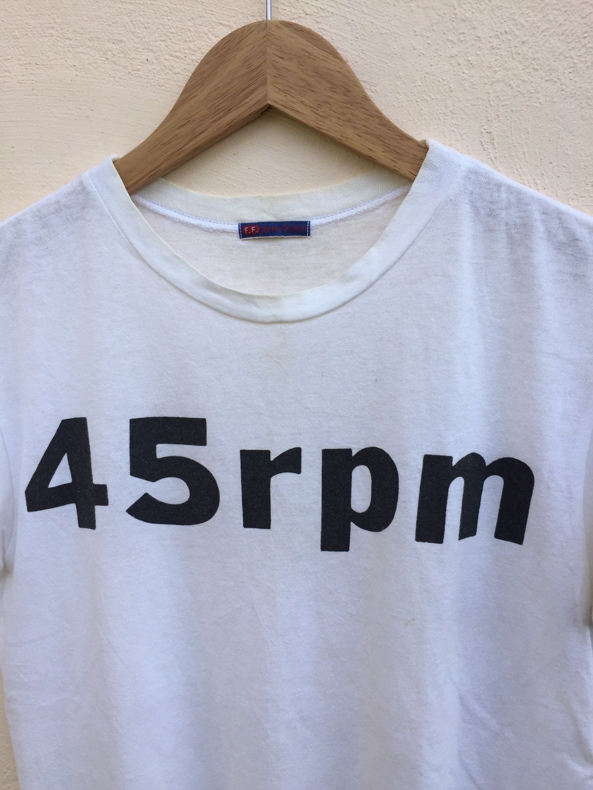 45rpm Vintage 45RPM Single Stitch Spell Out Tee Size US S / EU 44-46 / 1 - 3 Thumbnail