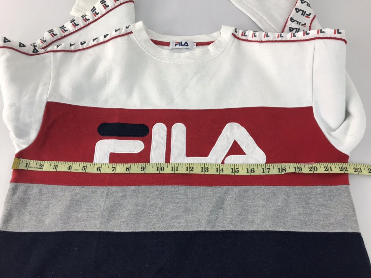Fila × Vintage Fila Big Logo Spell Out Sweatshirt Pull Over Colour Block Size US M / EU 48-50 / 2 - 9 Thumbnail
