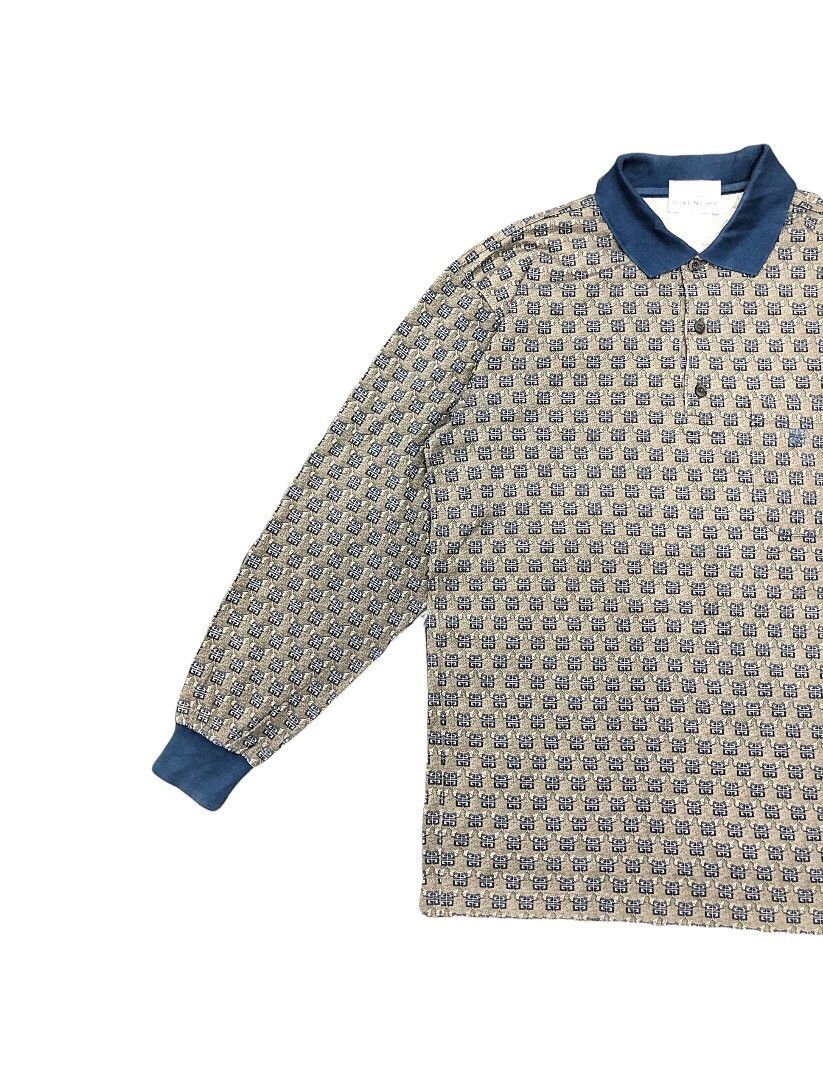 Givenchy × Vintage 🔥1990s🔥 Givenchy Gentleman Paris LS Overprint Size US S / EU 44-46 / 1 - 4 Thumbnail
