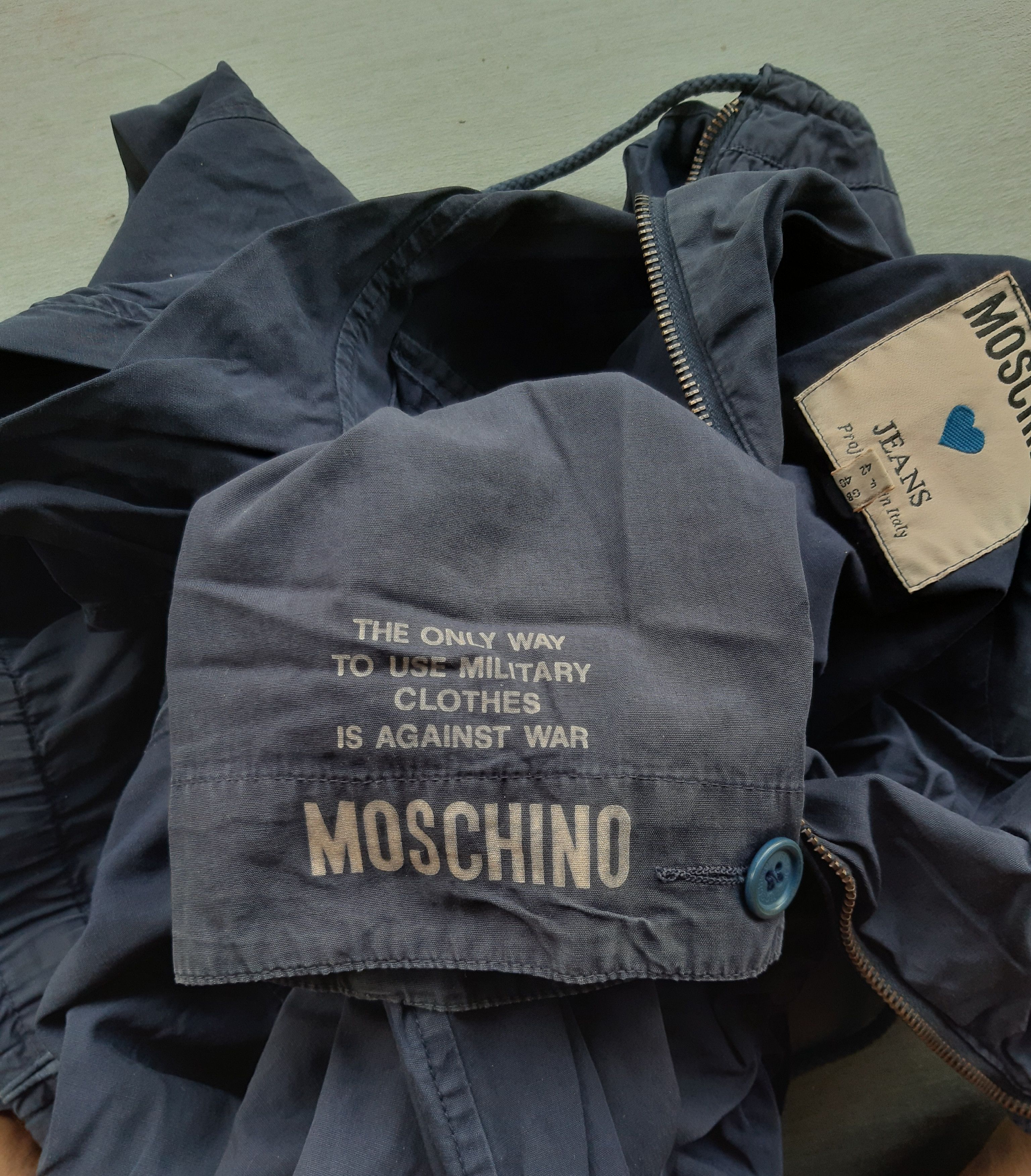 Moschino Moschino Jeans Military Parka Hoodie Size US L / EU 52-54 / 3 - 6 Thumbnail