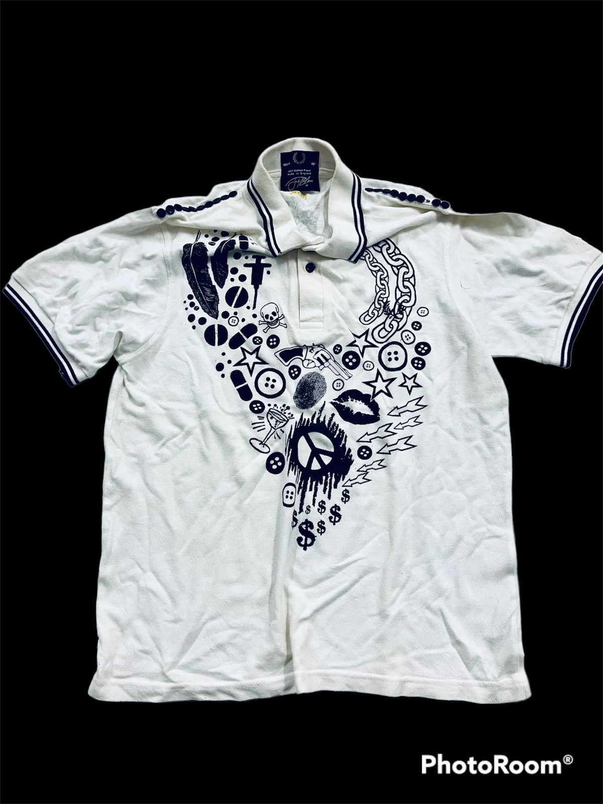 Vintage Fred Perry X Judy Blame Polo Shirt Size 91 cm 36