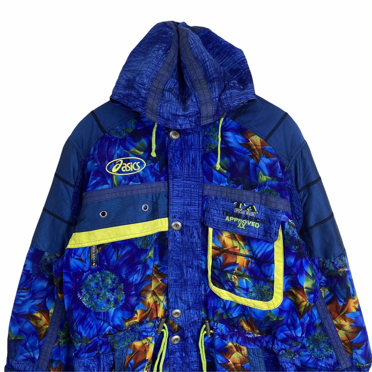 Asics × Vintage Vintage TEAM ASICS Flower Design Ski Winter Jacket Size US L / EU 52-54 / 3 - 5 Thumbnail