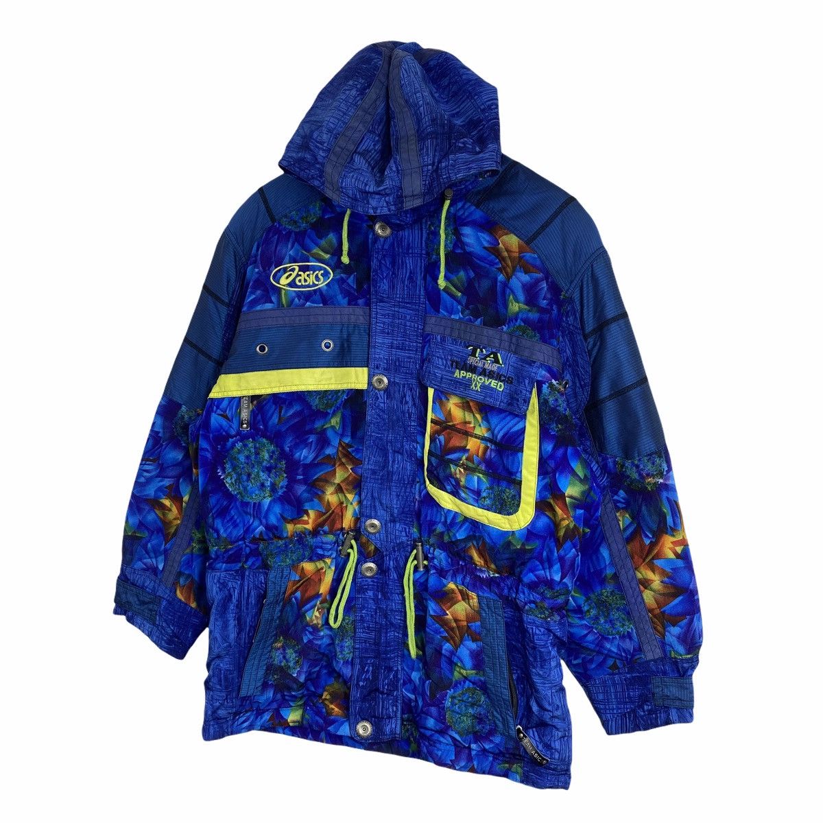 Asics × Vintage Vintage TEAM ASICS Flower Design Ski Winter Jacket Size US L / EU 52-54 / 3 - 4 Thumbnail