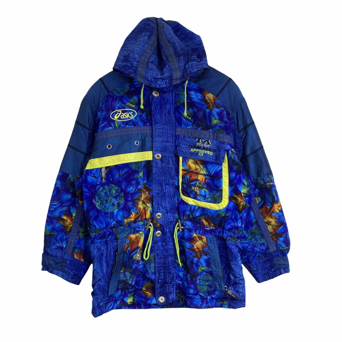 Asics × Vintage Vintage TEAM ASICS Flower Design Ski Winter Jacket Size US L / EU 52-54 / 3 - 1 Thumbnail