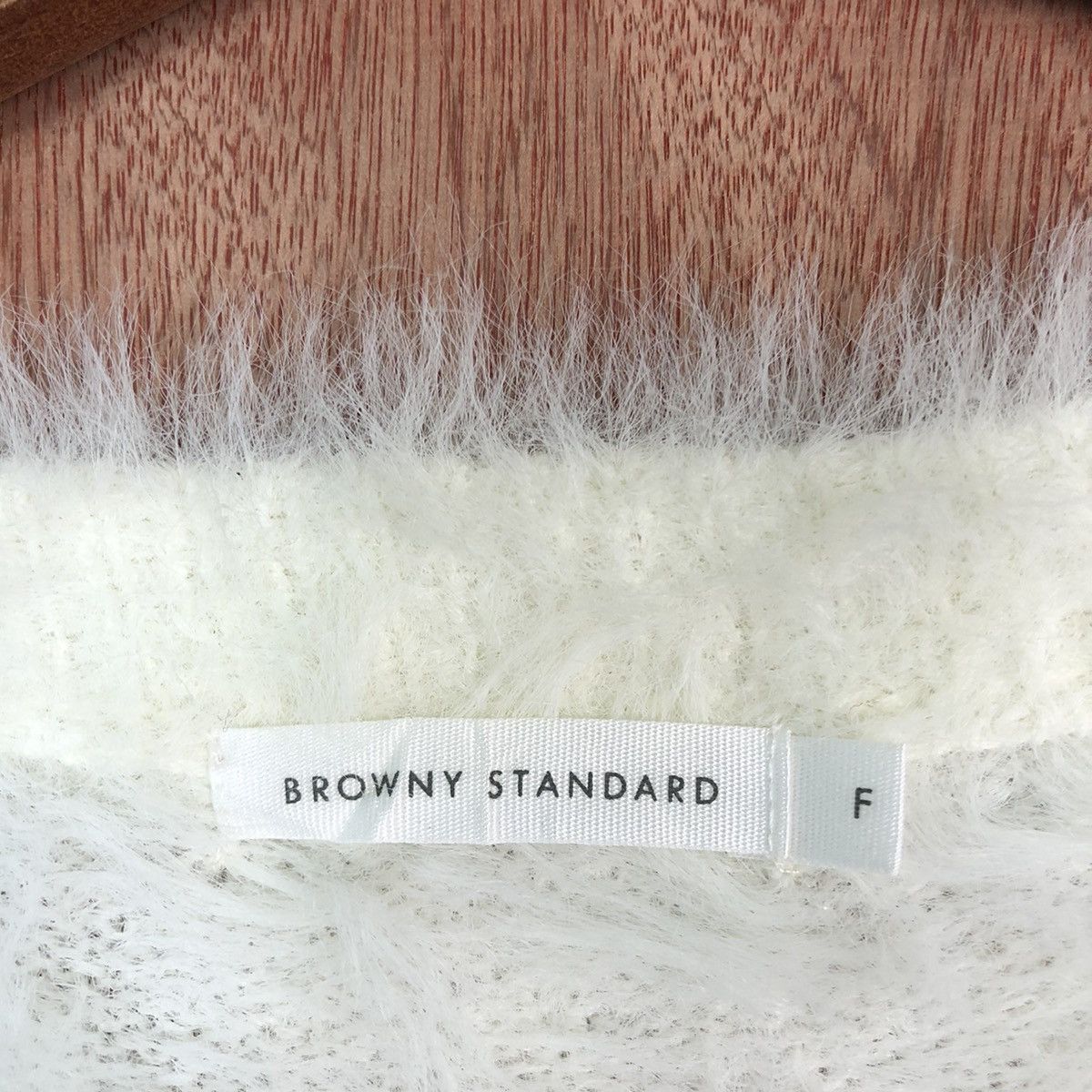 Homespun Knitwear DL Browny Standard White Mohair Shag Shaggy Knitwear #c419 Size M / US 6-8 / IT 42-44 - 8 Thumbnail