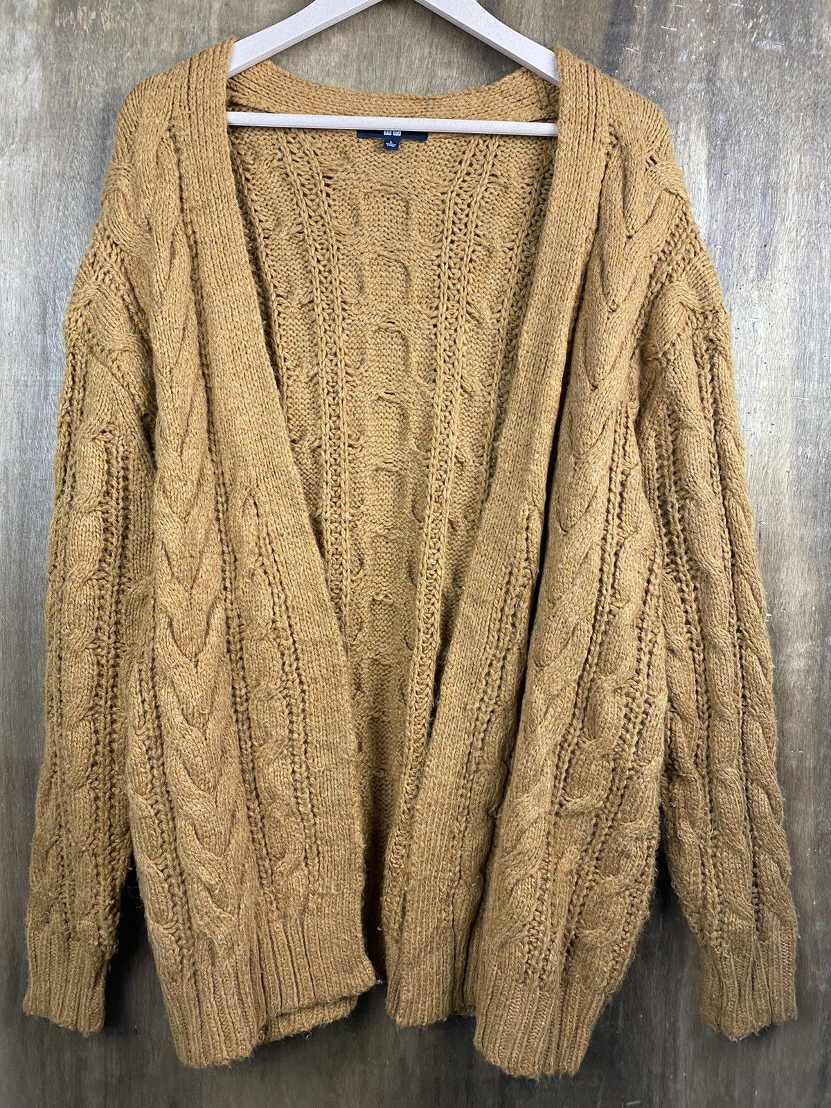 Aran Isles Knitwear × Uniqlo DL Uniqlo cardigan aran isle cable Knitwear Streetwear #Z008 Size US L / EU 52-54 / 3 - 2 Thumbnail