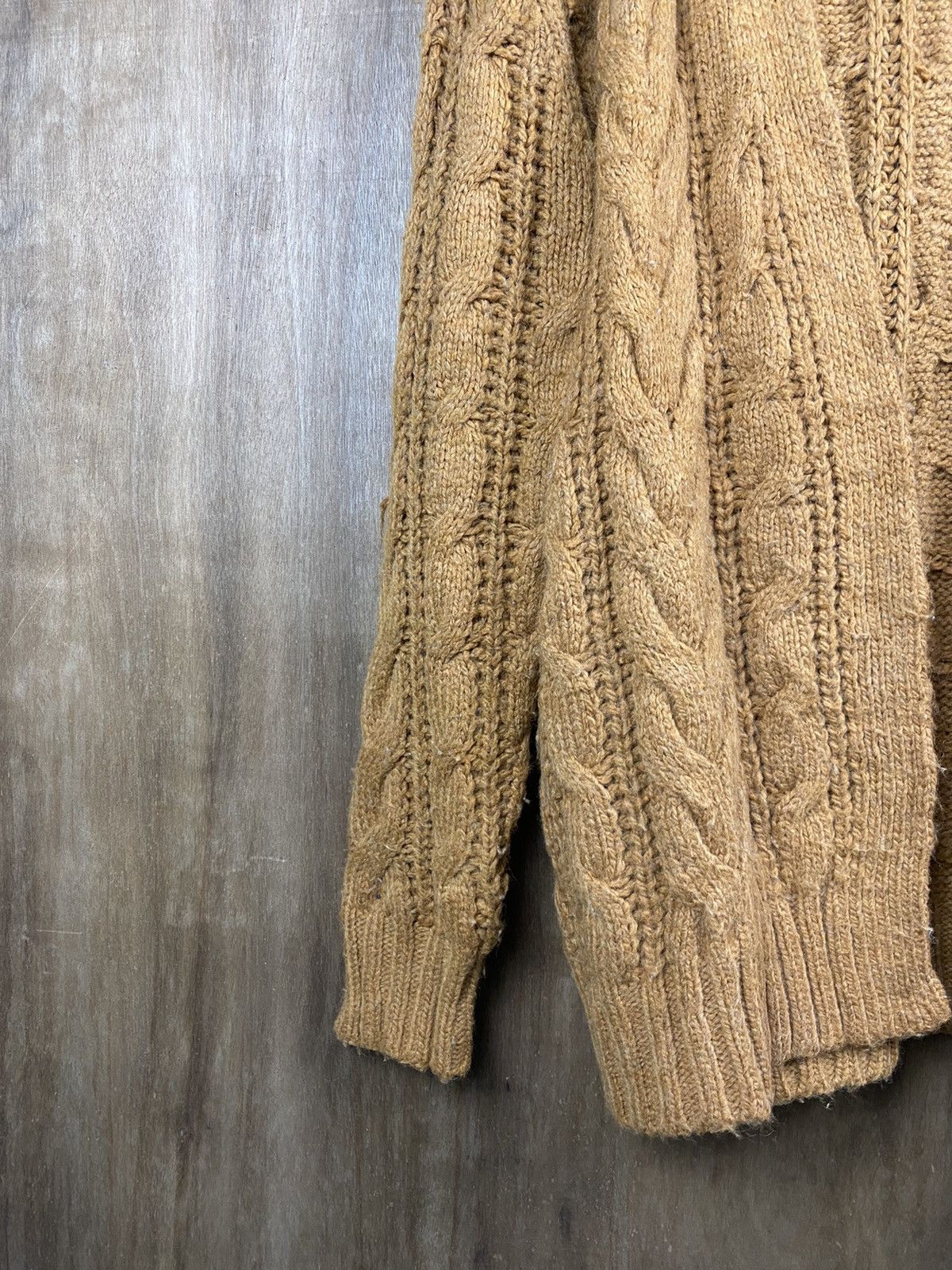 Aran Isles Knitwear × Uniqlo DL Uniqlo cardigan aran isle cable Knitwear Streetwear #Z008 Size US L / EU 52-54 / 3 - 7 Thumbnail