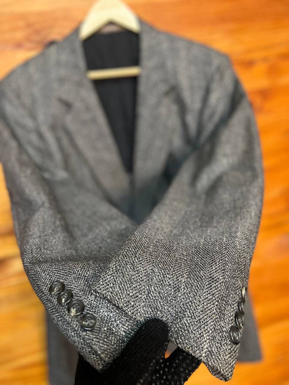 Givenchy GIVENCHY WOOL FISHBONE DESIGN BLAZERS Size 46R - 8 Thumbnail