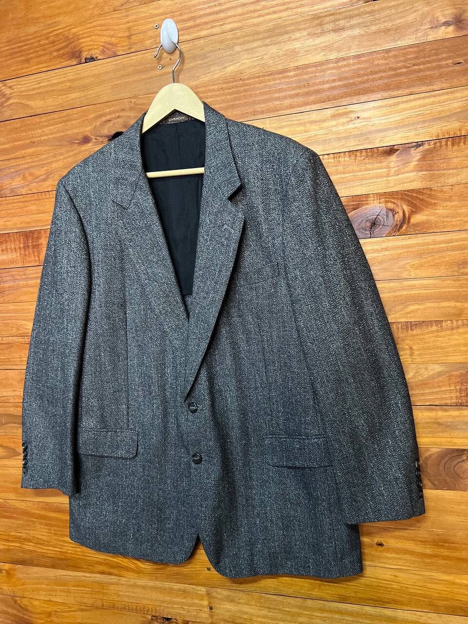 Givenchy GIVENCHY WOOL FISHBONE DESIGN BLAZERS Size 46R - 3 Thumbnail