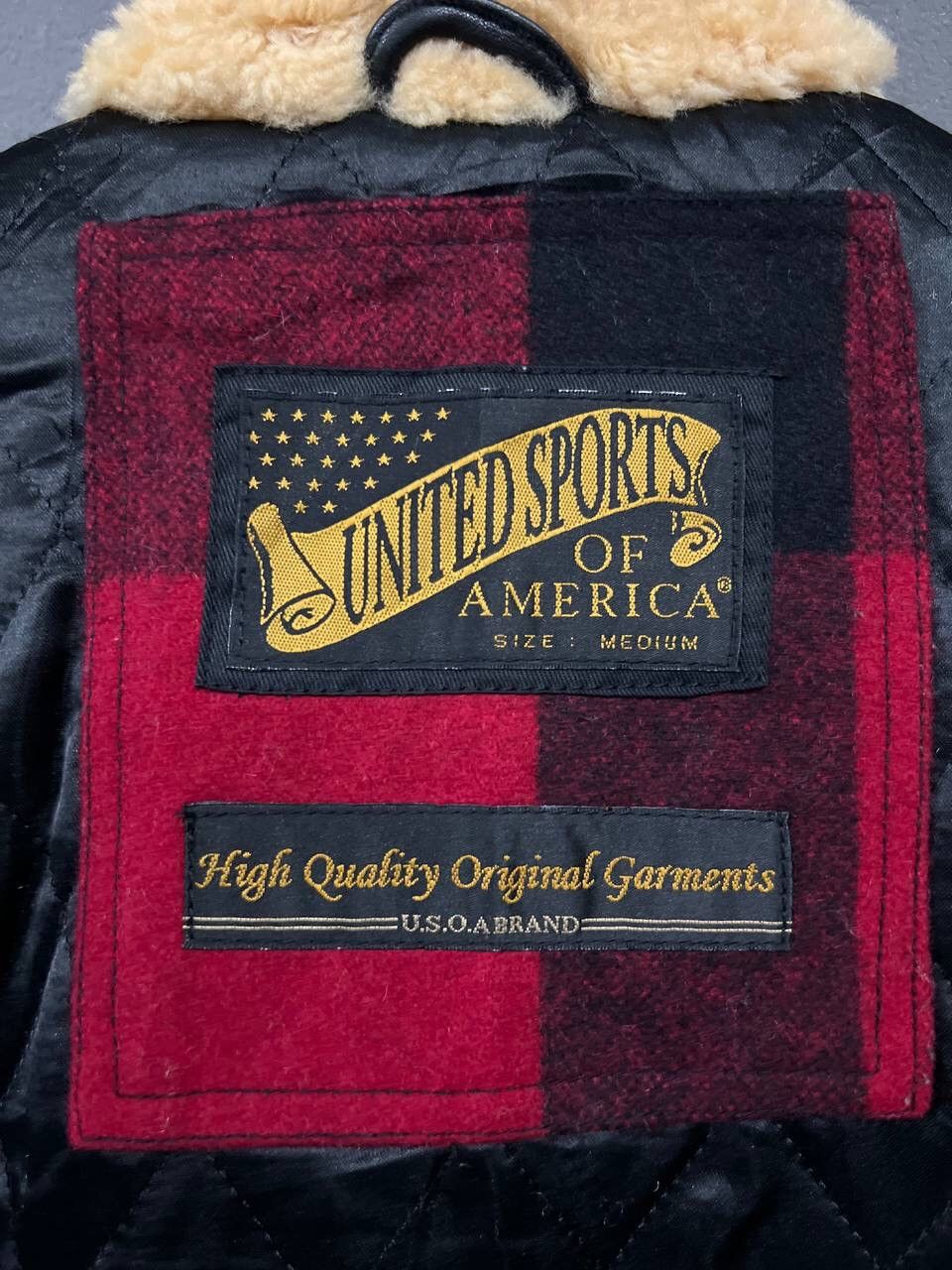 Japanese Brand UNITED SPORTS OF AMERICA JACKET SHERPA COLLAR Size US M / EU 48-50 / 2 - 12 Thumbnail
