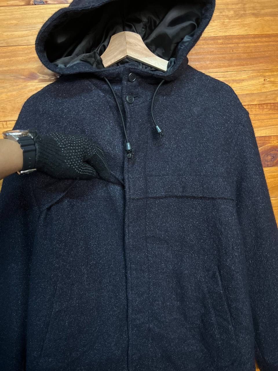 Japanese Brand MIKEBIRNIES WOOL HOODED JACKET Size US M / EU 48-50 / 2 - 5 Thumbnail