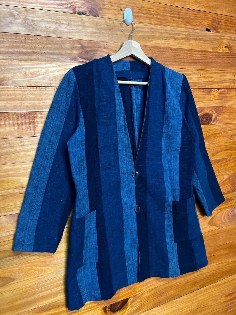 Japanese Brand JAPAN STYLE STRIPE BLAZER Size US M / EU 48-50 / 2 - 2 Thumbnail