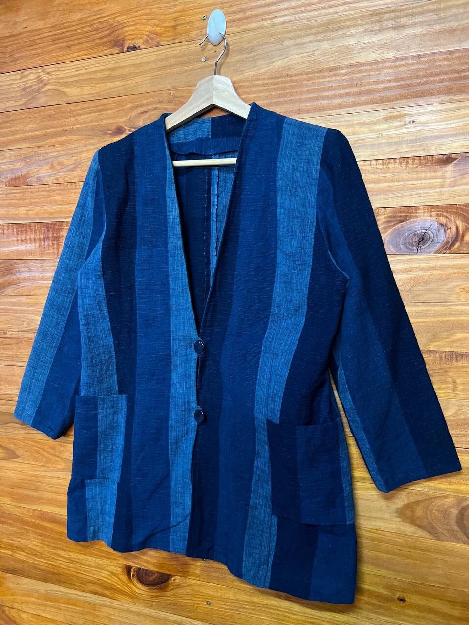 Japanese Brand JAPAN STYLE STRIPE BLAZER Size US M / EU 48-50 / 2 - 3 Thumbnail