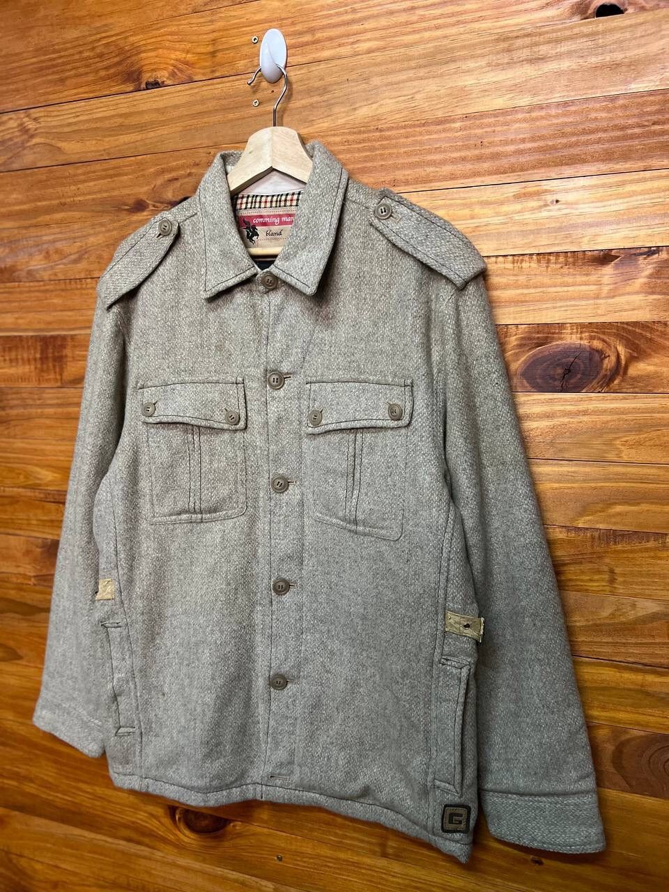 Japanese Brand VINTAGE G STAGE WOOL FIELD JACKET Size US L / EU 52-54 / 3 - 3 Thumbnail