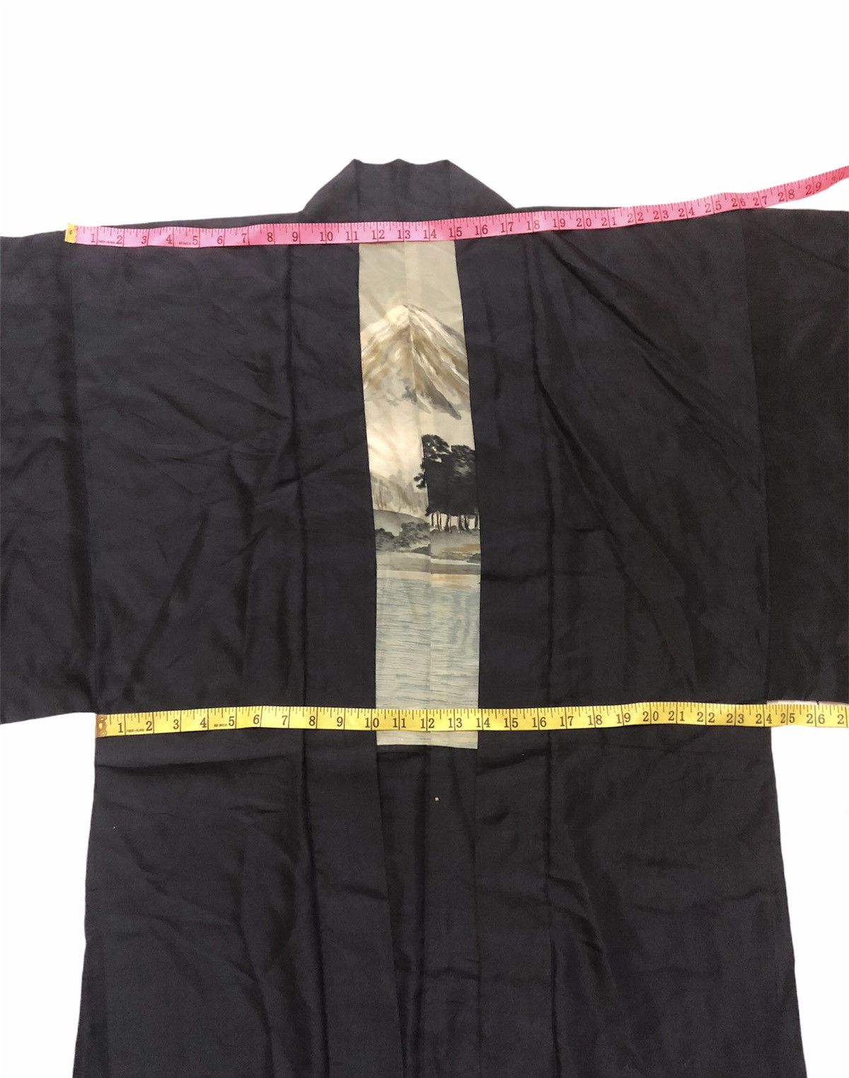 Kimono Japan Mount Fuji Hand Painting Reversible