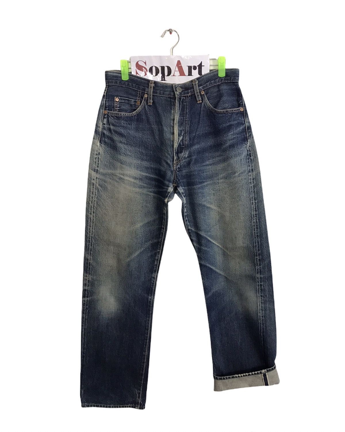 Vintage F.O.B Factory Selvedge Distressed Denim Jeans