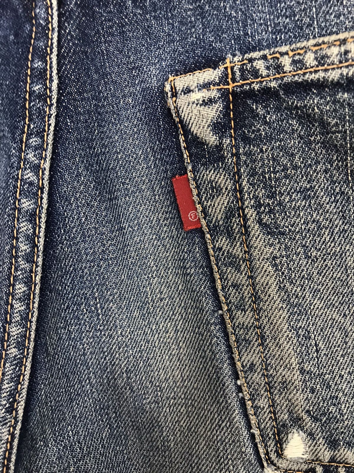 FOB Factory Vintage F.O.B Factory Selvedge Distressed Denim Jeans Size US 30 / EU 46 - 14 Thumbnail