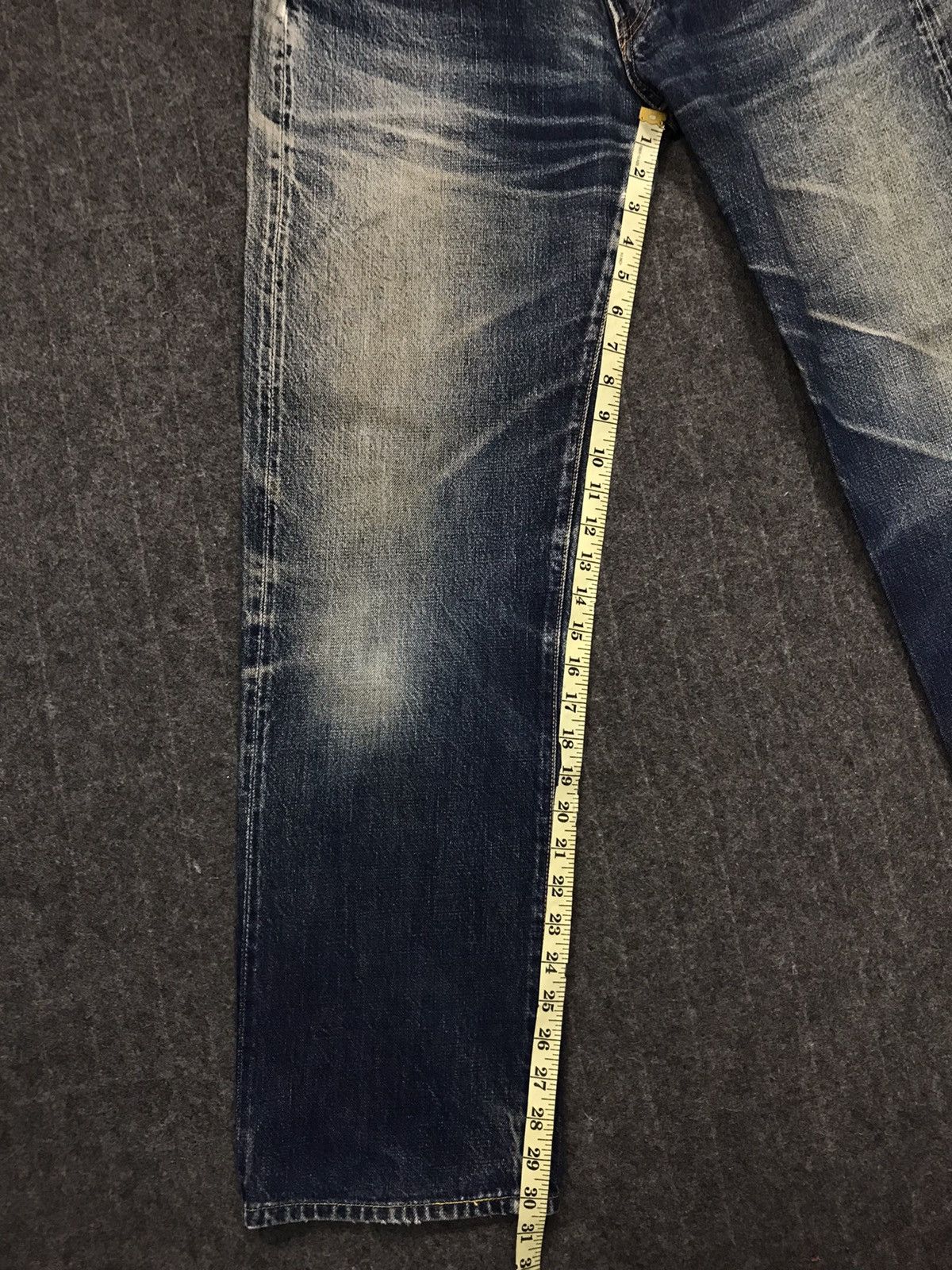 FOB Factory Vintage F.O.B Factory Selvedge Distressed Denim Jeans Size US 30 / EU 46 - 23 Thumbnail