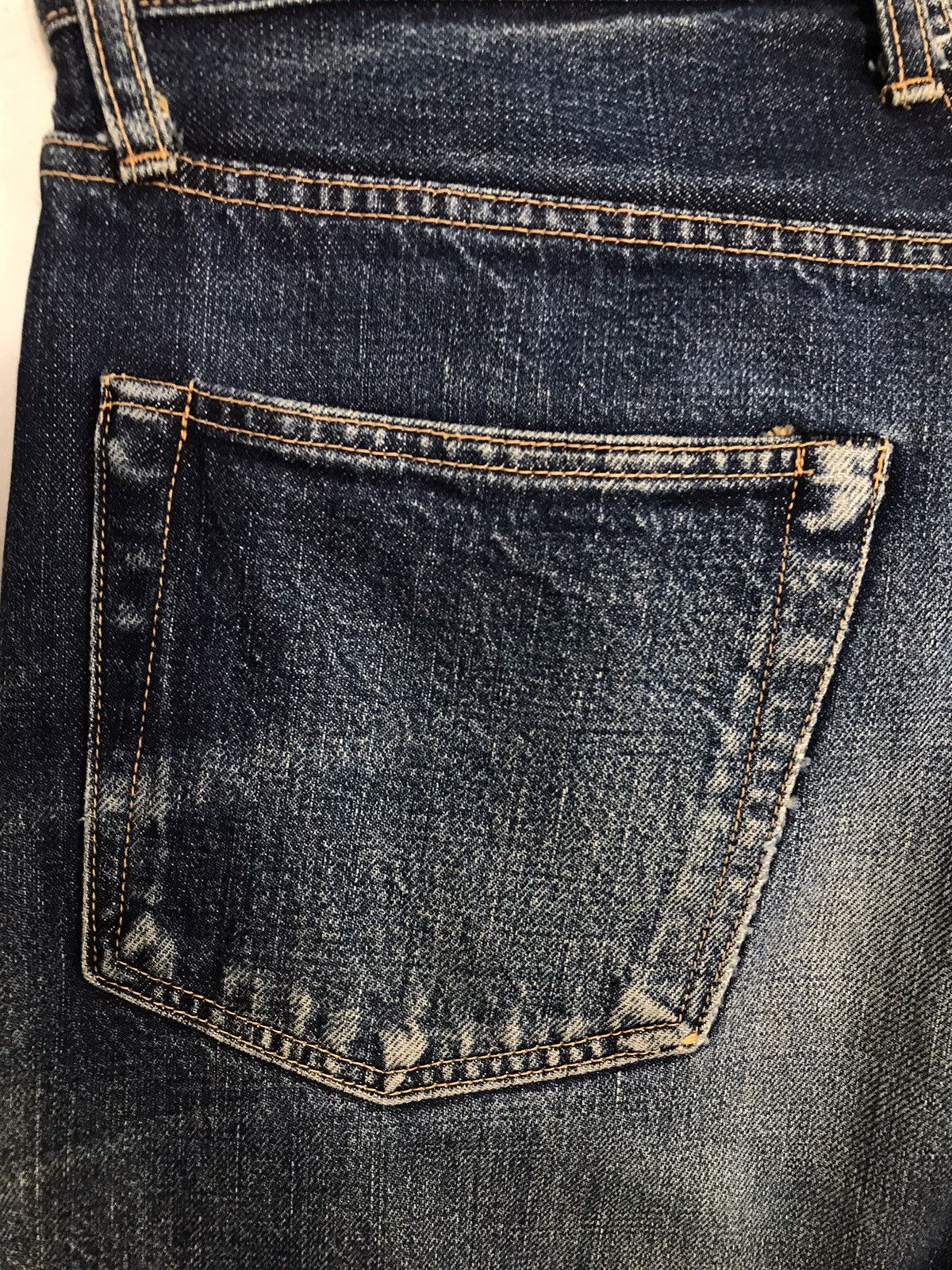 FOB Factory Vintage F.O.B Factory Selvedge Distressed Denim Jeans Size US 30 / EU 46 - 15 Thumbnail