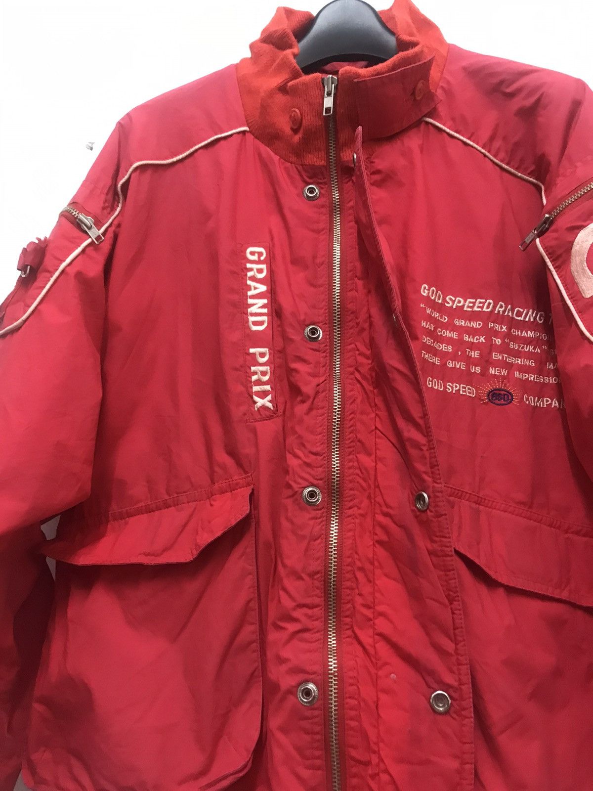 Godspeed vtg God Speed Racing Red Jacket Size US M / EU 48-50 / 2 - 12 Thumbnail
