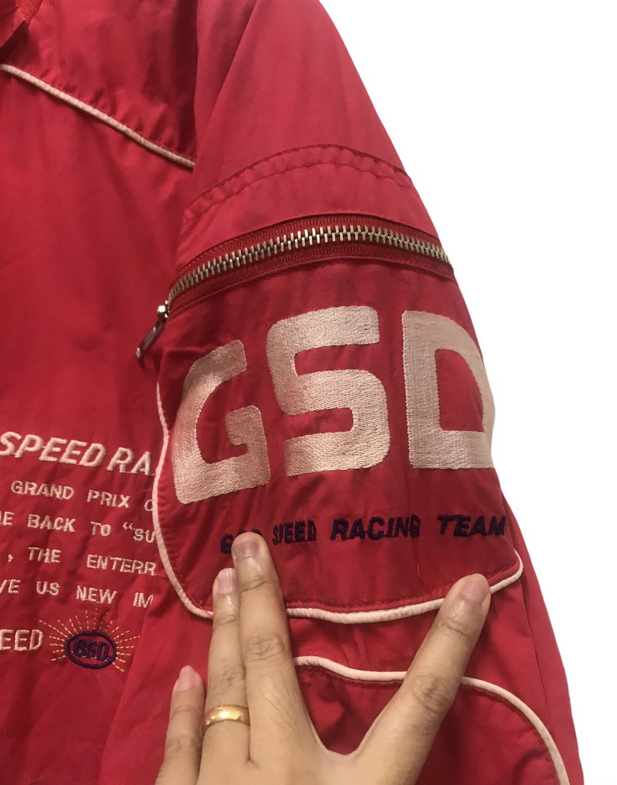 Godspeed vtg God Speed Racing Red Jacket Size US M / EU 48-50 / 2 - 8 Thumbnail