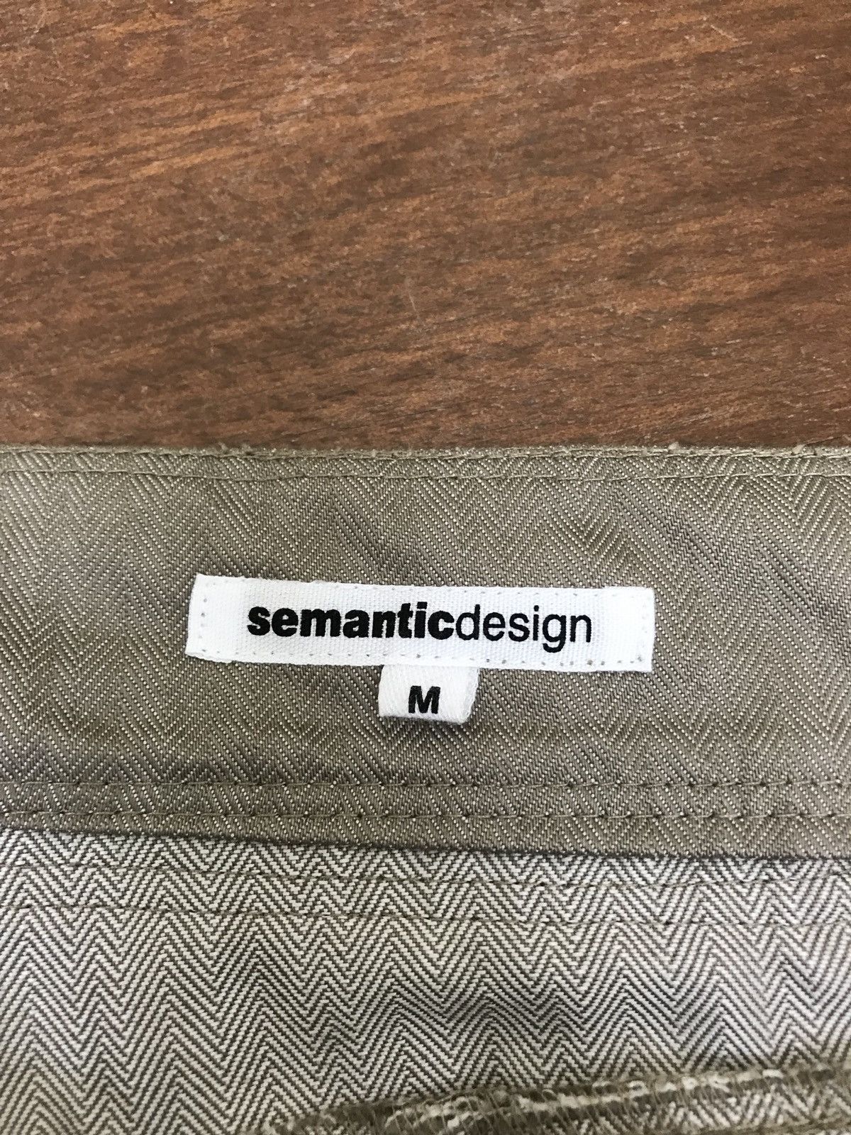 Japanese Brand Semantic Design Cargo Slim Bush Multi Pockets Herringbones Size US 29 - 9 Thumbnail
