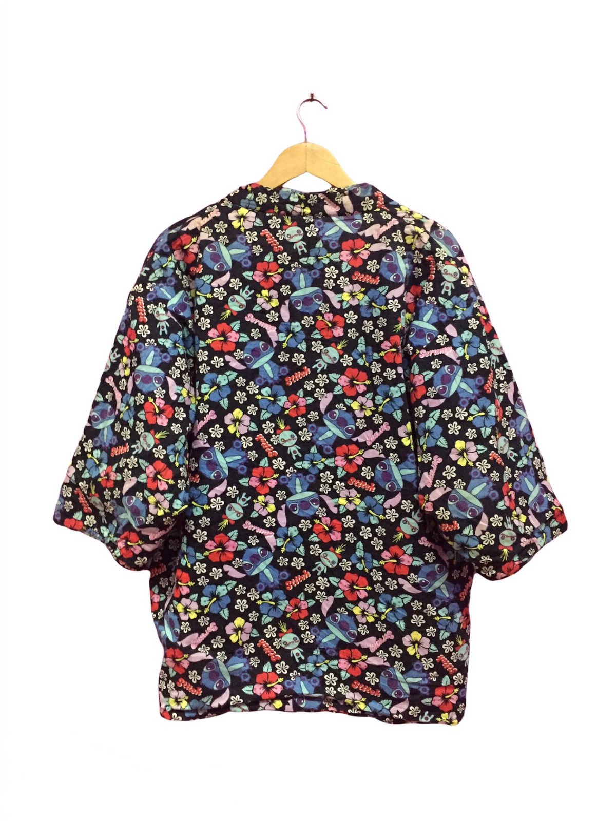 Disney Vintage 90s Lilo & Stitch Fullprints Kimono Size L Size 38L - 2 Thumbnail