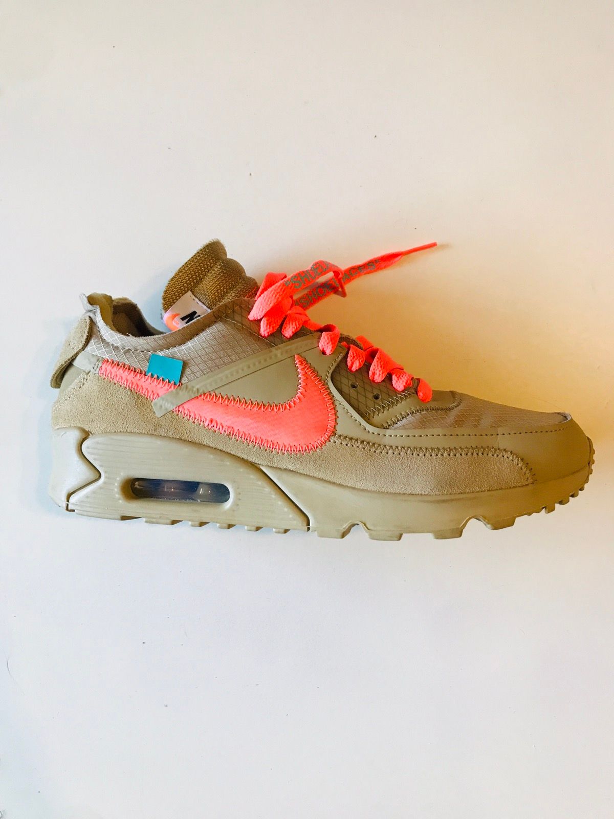 Pre-owned Nike X Off White Off-white X Air Max 90 Desert Ore 2019 Shoes