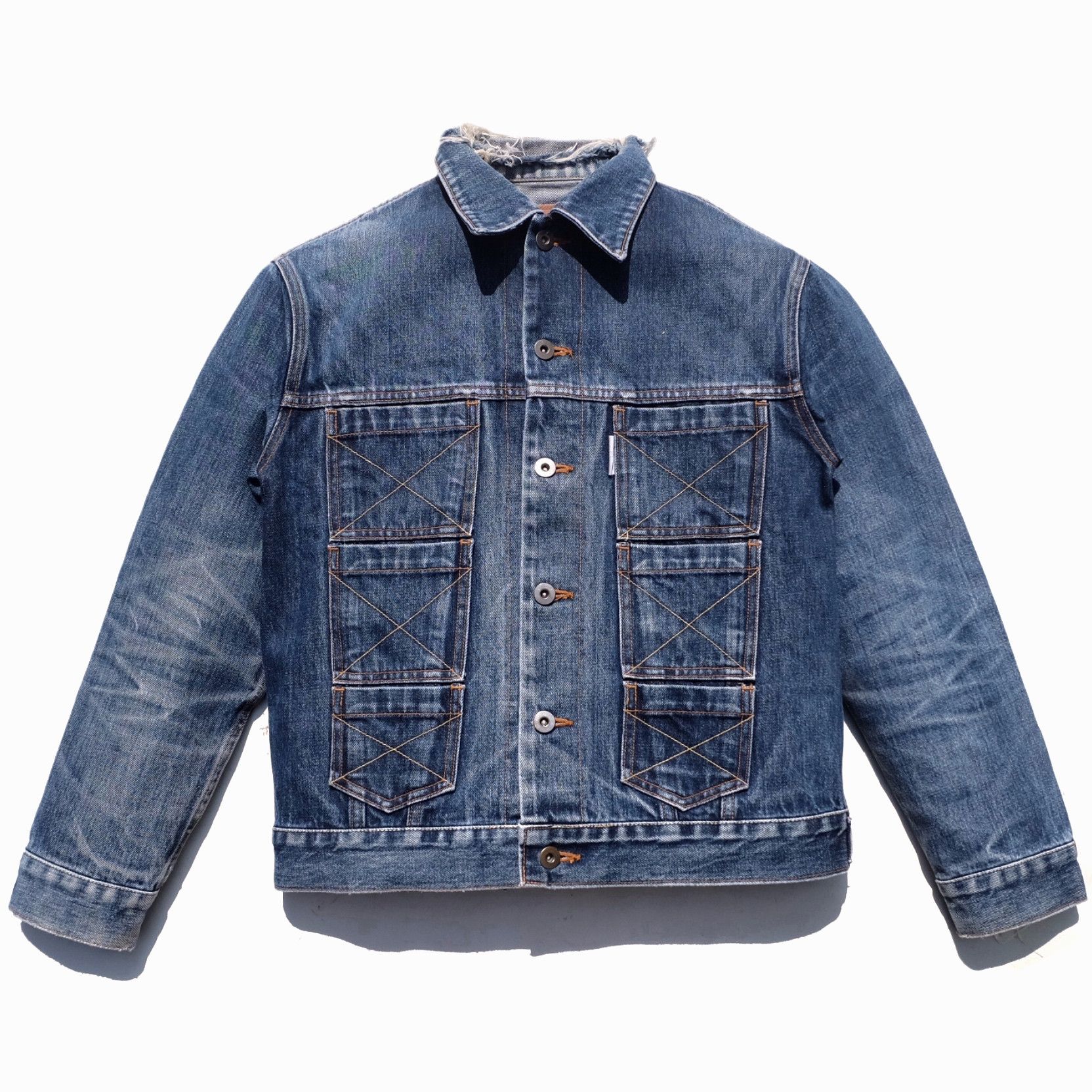 image of 20471120 X Double Sex A/w 97-98 Denim Jacket in Blue, Men's (Size Medium)